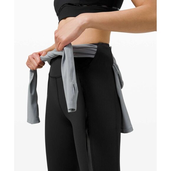 sz 2 Lululemon Gloss Trim Run Super High-Rise Tight 28" leggings reflective trim - Picture 8 of 10